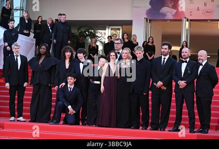 Lea Drucker and Valentin Campagne attend the premiere for Dossier 137 ...