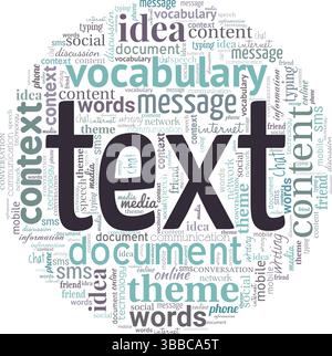 Text word cloud conceptual design isolated on white background. Stock Vector