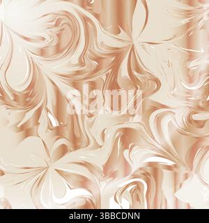 Abstract beige marble swirl texture with soft, flowing patterns. Ideal for luxury branding, packaging, wallpapers, or digital backdrops. Stock Vector