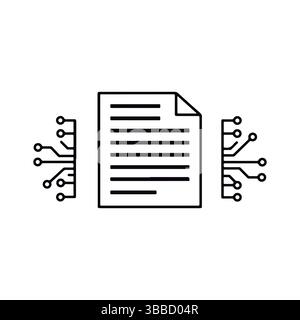 Smart Document. Digital Legal Document. Digital Documentation. Stock Vector