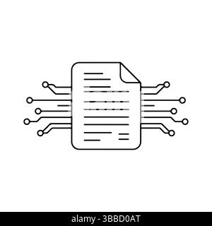 Smart Document. Digital Legal Document. Digital Documentation. Stock Vector