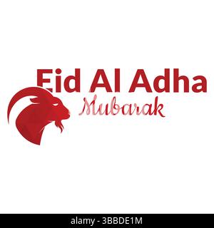 Eid al Adha Vector template. Eid Al Adha Mubarak logo Template. Stock Vector