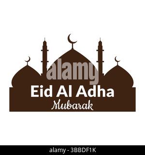 Eid al Adha Vector template. Eid Al Adha Mubarak logo Template. Stock Vector