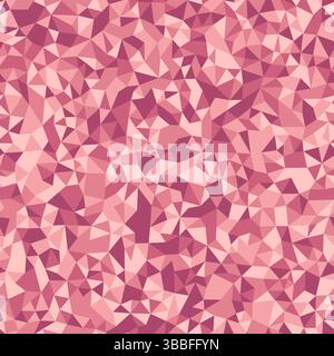 Triangles vector pattern. Tiny triangles size. Repeatable pattern. Soft red color palette. Stylish vector tiles. Seamless vector illustration. Stock Vector