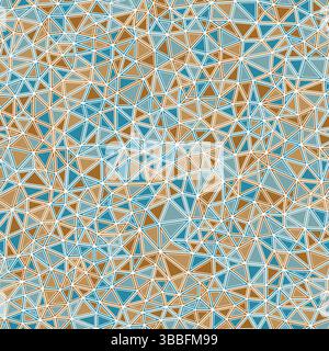 Triangles pattern. Tiny triangles size. Solid shapes in frames. Multicolored style. Repeatable pattern. Beautiful vector tiles. Earth Tone Harmony. Stock Vector
