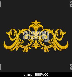 Decorative gold ornament Stock Vector
