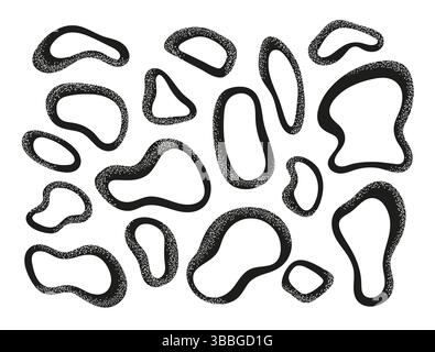 Organic abstract frame shapes collection. Stock Vector