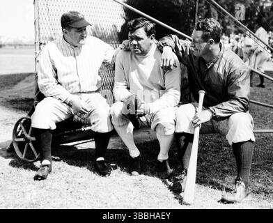 Joe McCarthy, Babe Ruth and Lou Gehrig 1934 Stock Photo - Alamy