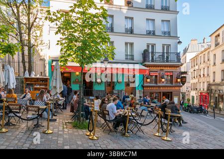 Le Relais de la Bulle, Montmartre  Paris, France,Europe Stock Photo