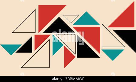 Abstract Triangular Geometric Background Stock Vector