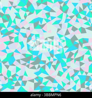 Triangles background. Tiny triangles size. Repeatable pattern. Beautiful vector tiles. Cool toned harmonies. Seamless vector illustration. Stock Vector