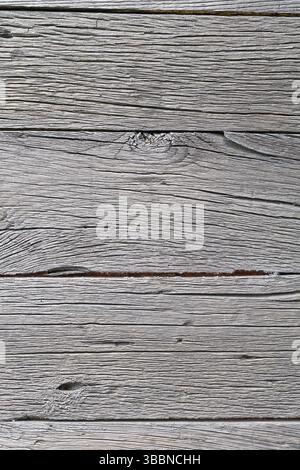 Weathered wooden planks showing intricate textures and patterns, ideal for backgrounds or rustic-themed designs. Stock Photo
