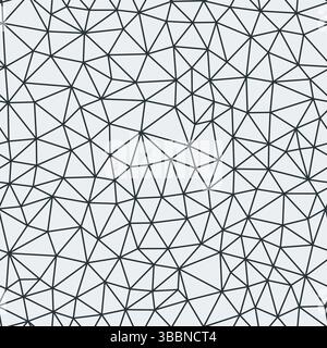 Triangles pattern geometric design. Blue Grey color. Small triangles size. Regular lines weight. Repeatable pattern. Stock Vector