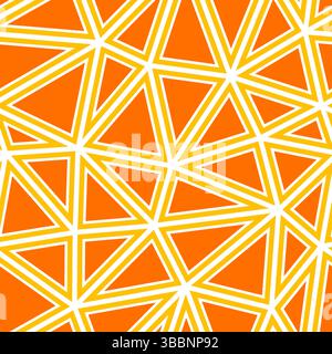 Triangle shapes background. Large triangle size. Solid shapes in frames. Single color tone style. Repeatable pattern. Artistic vector tiles. Stock Vector