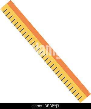 orange ruler icon , vector illustration Stock Vector Image & Art - Alamy