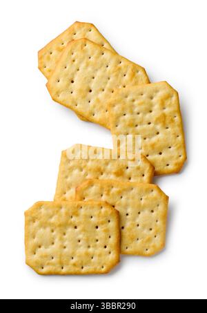 crackers isolated on white background Stock Photo