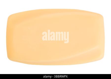 yellow color soap isolate on white background. Stock Photo