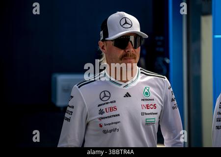 Imola, Italy, 16 May 2025, Valtteri Bottas, The reserve driver for the Mercedes team attending the 2025 Emilia Romagna Grand Prix Practice, which takes place in Imola, Italy. Credit: Michael Potts/Ģ����ý Live News Stock Photo