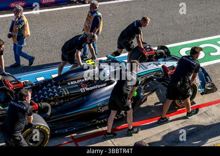 Imola, Italy, 16 May 2025, Gabriel Bortoleto, from Brazil competes for Stake F1 Team. The 2025 Emilia Romagna Grand Prix Practice, which takes place in Imola, Italy. Credit: Michael Potts/Ģ����ý Live News Stock Photo