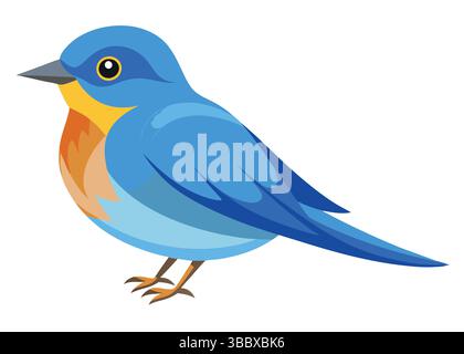 Blue Bird vector Stock Vector