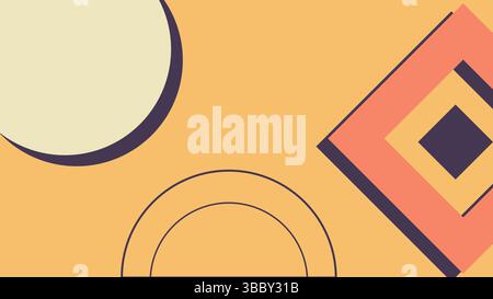 Modern Geometric Art with Overlapping Squares  Stock Vector