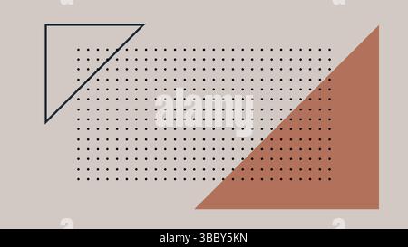 Minimal Abstract Artwork with Triangular Forms  Stock Vector