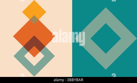 Stacked Transparent Diamonds Abstract Background Stock Vector