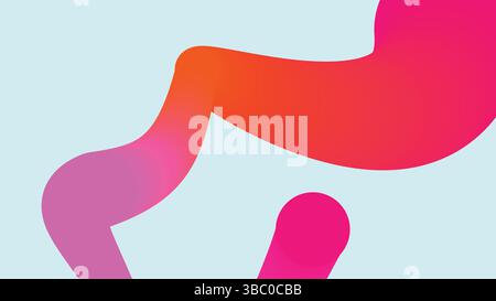 Gradient Streaks on Pale Blue Background Stock Vector