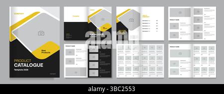 Product catalog design template layout, furniture or multipurpose product catalogue Stock Vector