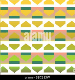 Abstract Seamless Geometric pattern. Colorful geometrical mixed shapes of triangles. Triangular pattern vector. Design for fashion, fabric, textiles. Stock Vector