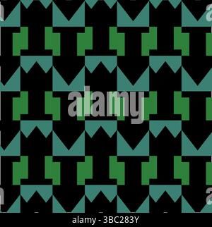 Abstract Seamless Geometric pattern. Colorful geometrical art of shapes. stripes pattern vector design for fashion, fabric, textiles print, background Stock Vector