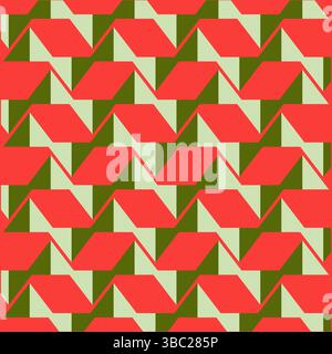 Abstract Seamless Geometric pattern. Colorful geometrical pattern of shapes. zig zig pattern vector. Design for fashion, fabric, textile, wallpaper. Stock Vector
