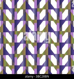 Abstract Seamless Geometric pattern. Colorful geometrical art of shapes. stripes pattern vector design for fashion, fabric, textiles print, background Stock Vector