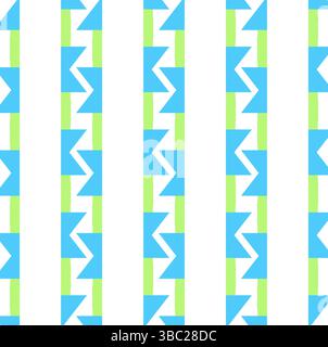 Abstract Seamless Geometric pattern. Colorful geometrical art of shapes. stripes pattern vector design for fashion, fabric, textiles print, background Stock Vector