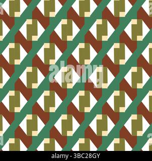 3d Abstract Seamless colorful hexagon pattern Vector. Geometric ethnic oriental hexagonal art pattern. Design for background, wallpaper, flooring. Stock Vector