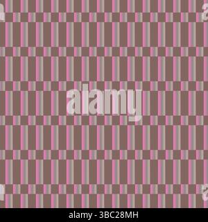 An Abstract Seamless colorful pinkish checkered pattern vector Geomatric chess board style wallpaper. Gematrical square plaid design textile wallpaper Stock Vector