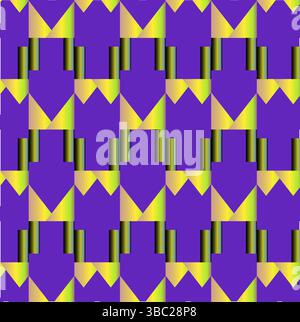 Abstract Seamless Geometric pattern. Colorful geometrical art of shapes. stripes pattern vector design for fashion, fabric, textiles print, background Stock Vector