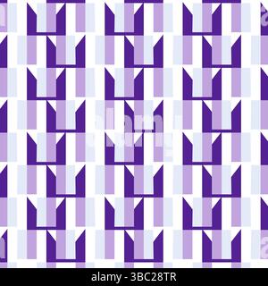 Abstract Seamless Geometric pattern Colorful box stripe wallpaper. rectangular tile pattern vector art. Design for flooring, fashion, fabric, textiles Stock Vector