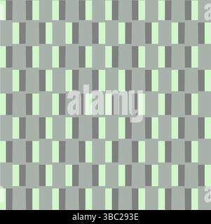 Abstract Seamless Geometric pattern. Colorful box stripe wallpaper. rectangular tile pattern vector art. Design for flooring, fashion, fabric Pottery. Stock Vector