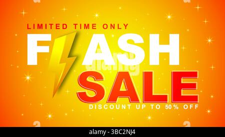 Flash Sale Promotion Shop Vector Design Template Stock Vector