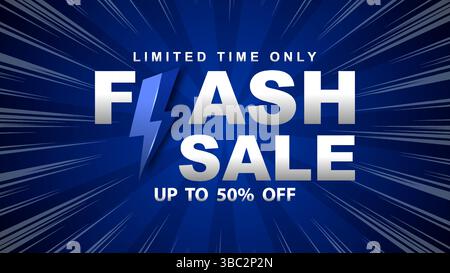 Flash Sale Promotion Shop Vector Design Template Stock Vector