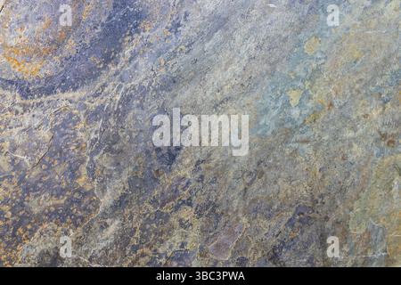 Natural Stone Texture with Blue and Gray Marble Pattern Stock Photo
