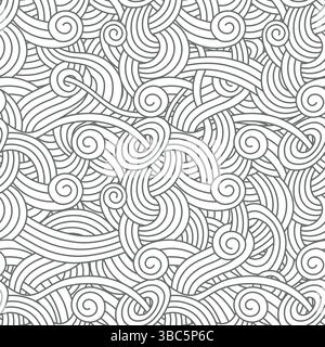 Hypnotic minimalist design with curvilinear dynamic movement Stock Vector