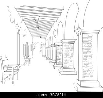 Simple line drawing of a classic arcade game cabinet, evoking nostalgia ...