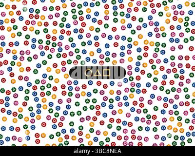 Opened box with the game Gonggi on the transparent background of plastic stones from this game rotating around their axis Stock Photo
