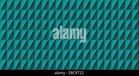 Chevron diamond pattern in gradient teal tones with a digital tech texture Stock Vector
