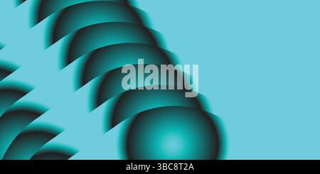 teal blue darker gradient geometric shape abstract background, copy space, for backdrop banner poster web header design, wallpaper Stock Vector