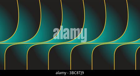 teal blue darker gradient geometric shape abstract background, copy space, for backdrop banner poster web header design, wallpaper Stock Vector