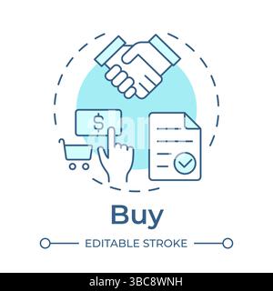 Buy soft blue concept icon Stock Vector