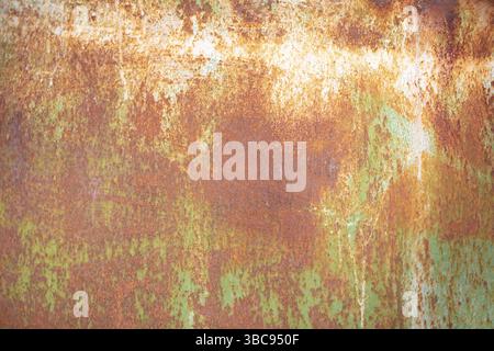Metal ageing. Texture of a rusty metal surface Stock Photo